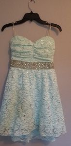 Lace mint dress